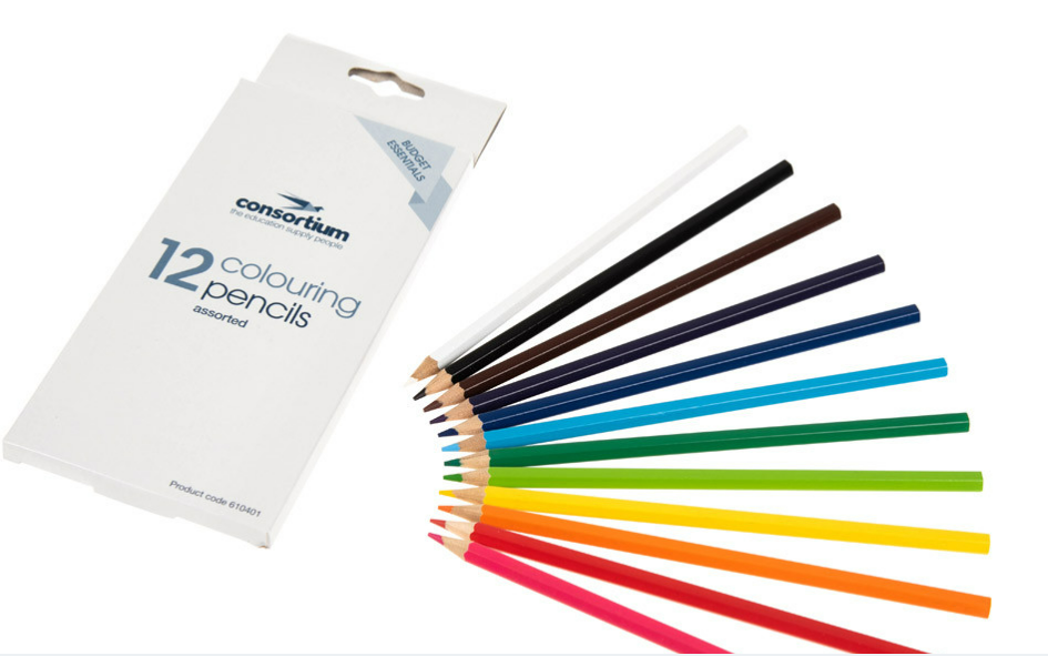 schoolstoreng Budget Essentials Colouring Pencils- Pack of 12